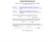 Tablet Screenshot of hawaiidemocrats.net